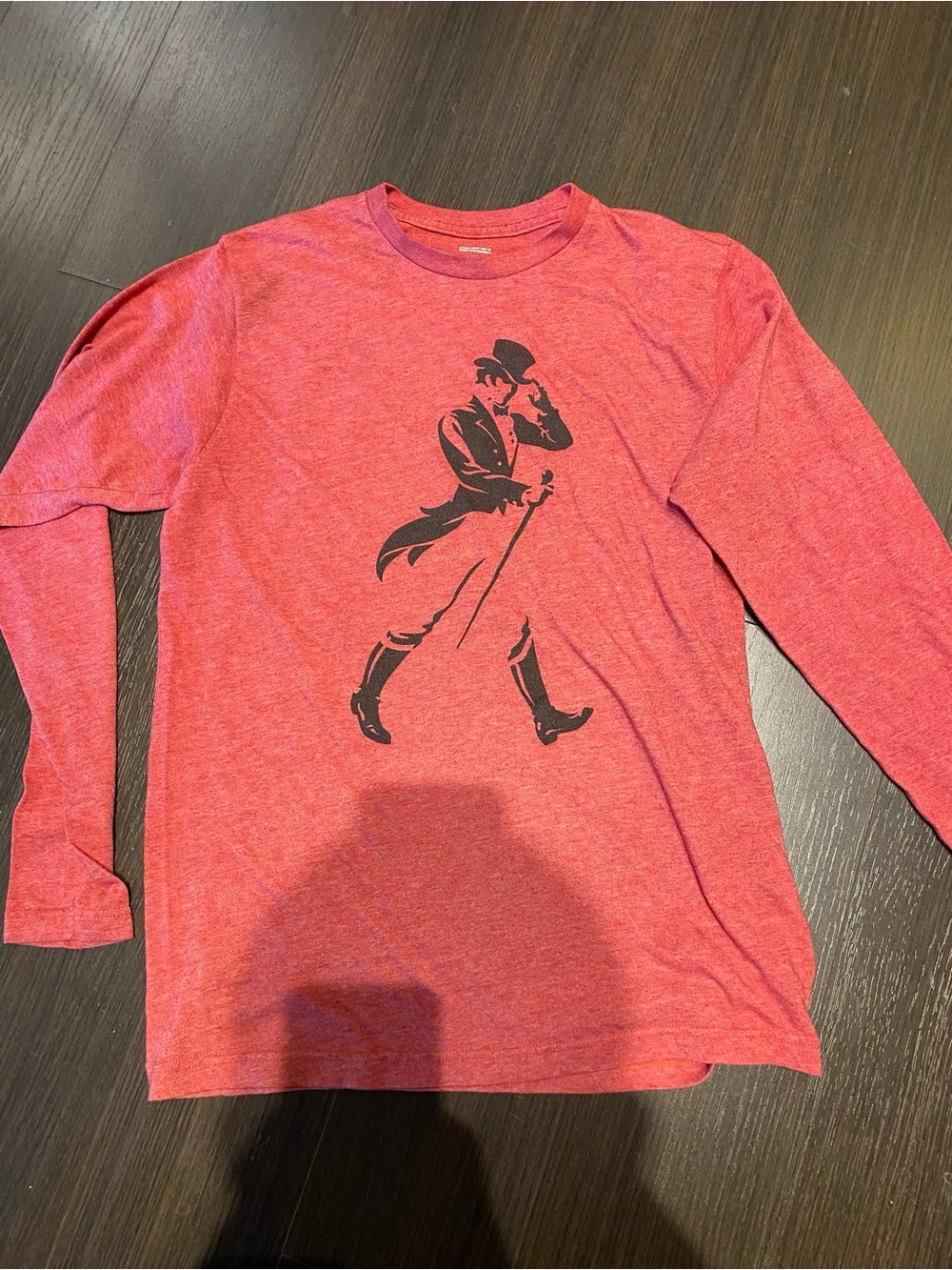 Johnnie Walker Men's Red Medium Long Sleeve Tee